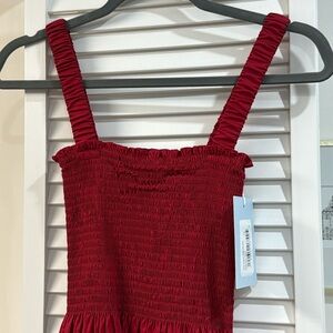 NEW w/ tags - Hill House Home Anjuli Dress - XS - Victorian Red